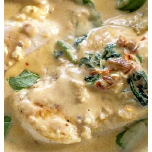 Chicken with Garlic and Spring Onion Cream (4 oz)