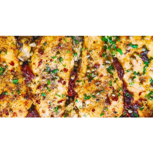 Chicken with Sundried Tomatoes and Artichokes (4oz)