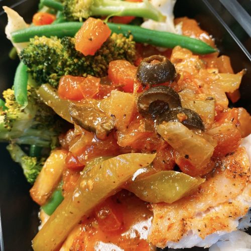 Mediterranean Tilapia with Mixed Veggies (6oz) - Image 1